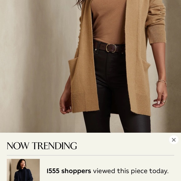 Banana Republic Factory logo SOFT LUXE CARDIGAN size S - Picture 8 of 8